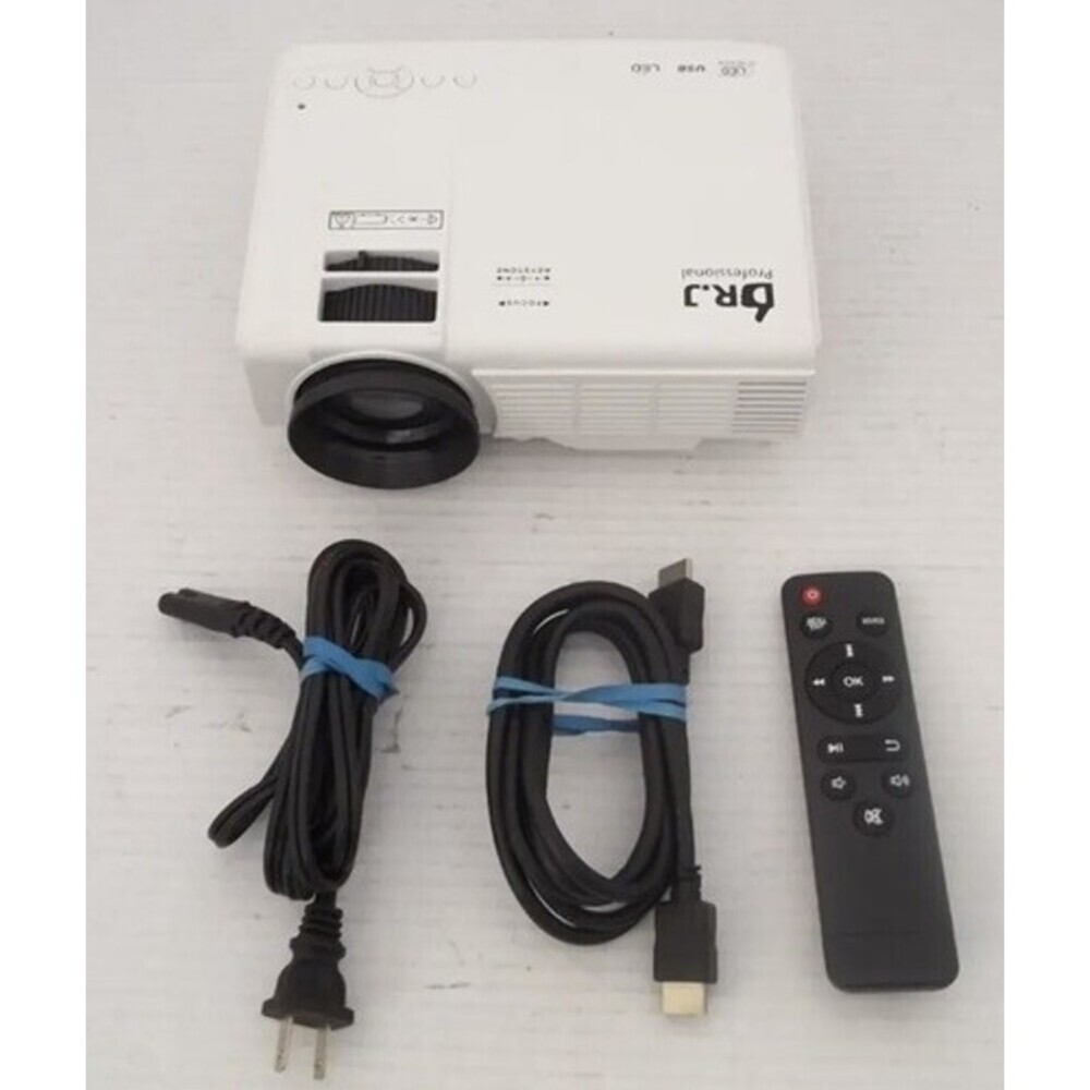 DR. J Professional HI-04 1080p Home Theater Projector W/tri-pod